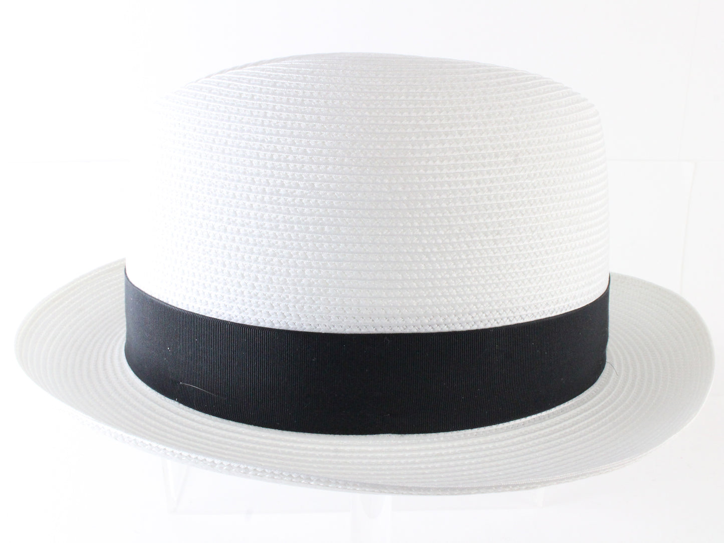 Dobbs Fifth Avenue Parker Mens White Straw Fedora W/ Pin MULTIPLE SIZES