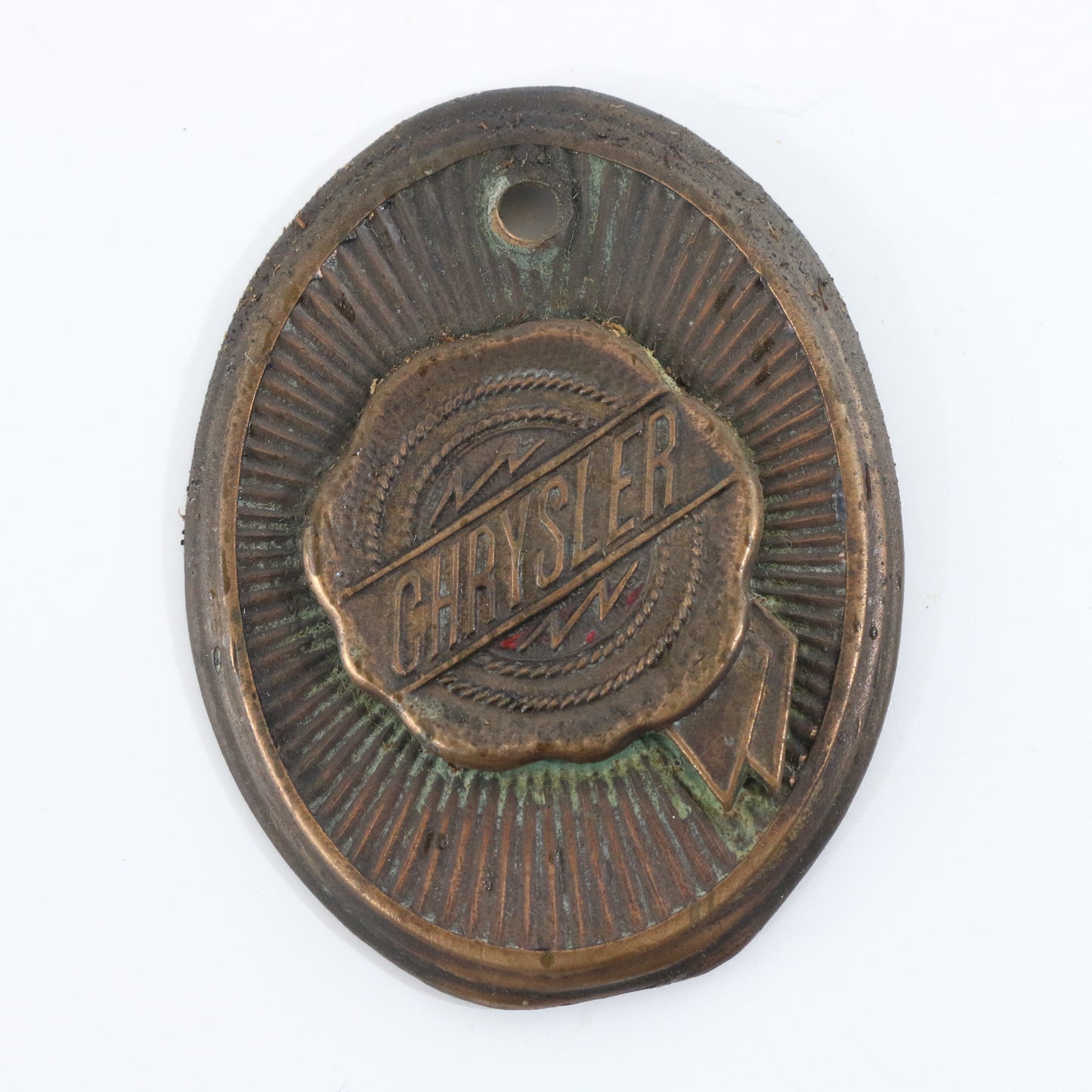 Chrysler Vintage Car Radiator Badge 2.25��� ca. 1920s or earlier Lightning Bolt