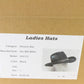 Joe Bill Miller Ladies Fancy Black Wool Felt Hat W/ Sequins 7 56cm
