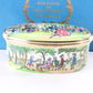 Halcyon Days Vauxhall Pleasure Gardens Oval Enamel Trinket Box 11/236