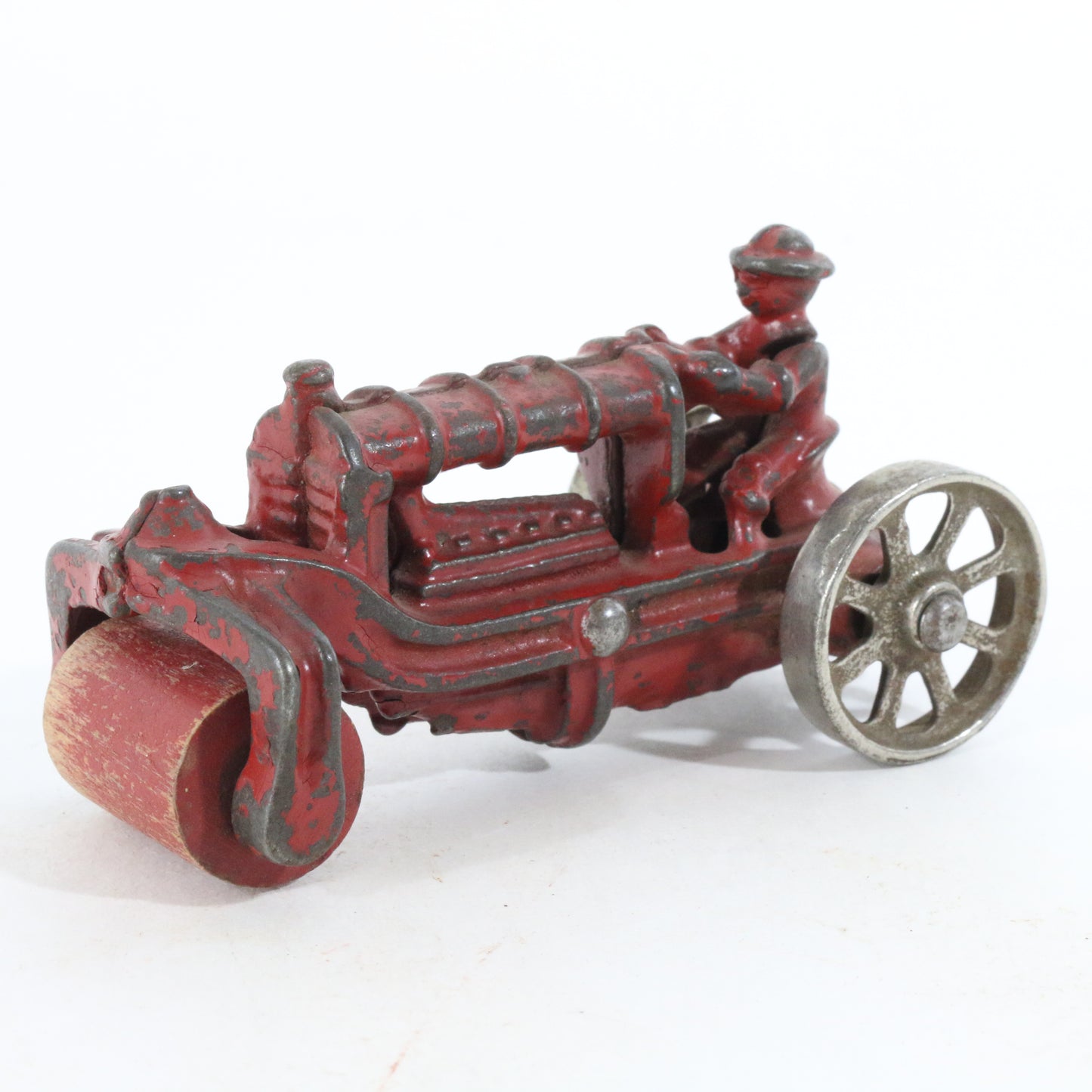 1920S ERA Cast Iron Toy Fordson Farm Tractor With Road Roller Front End AC Williams