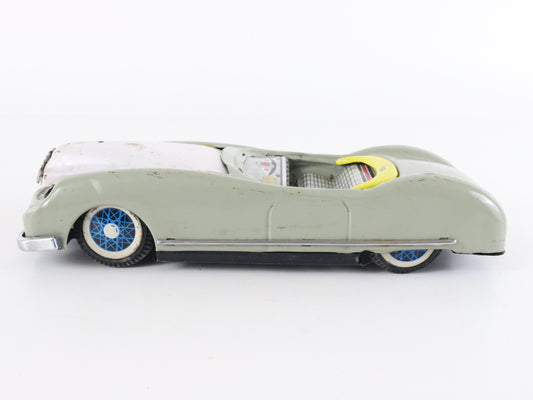 Vintage Green Convertible Tin Litho Friction Car