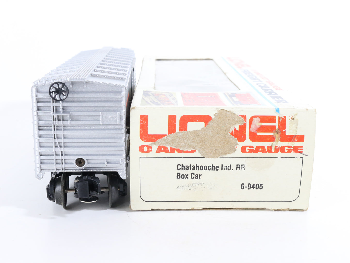 Lionel O 6-9405 Chattahoochee Cirr Silver Boxcar