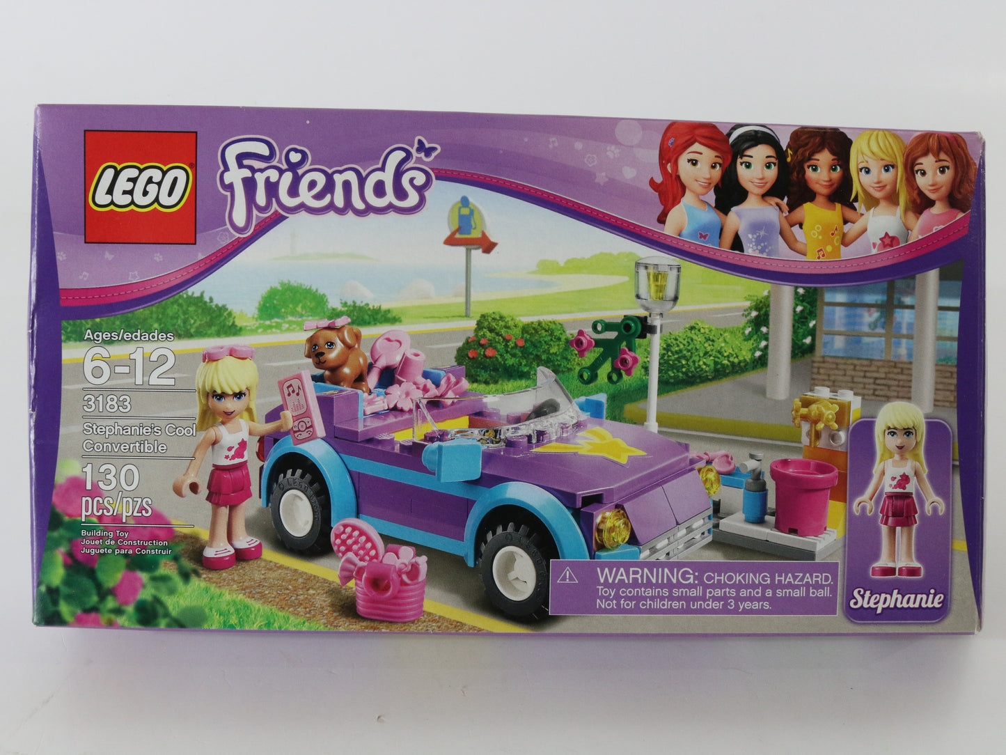 Lego Friends Stephanies Cool Convertible Mostly Built 3183 + Box Instructions