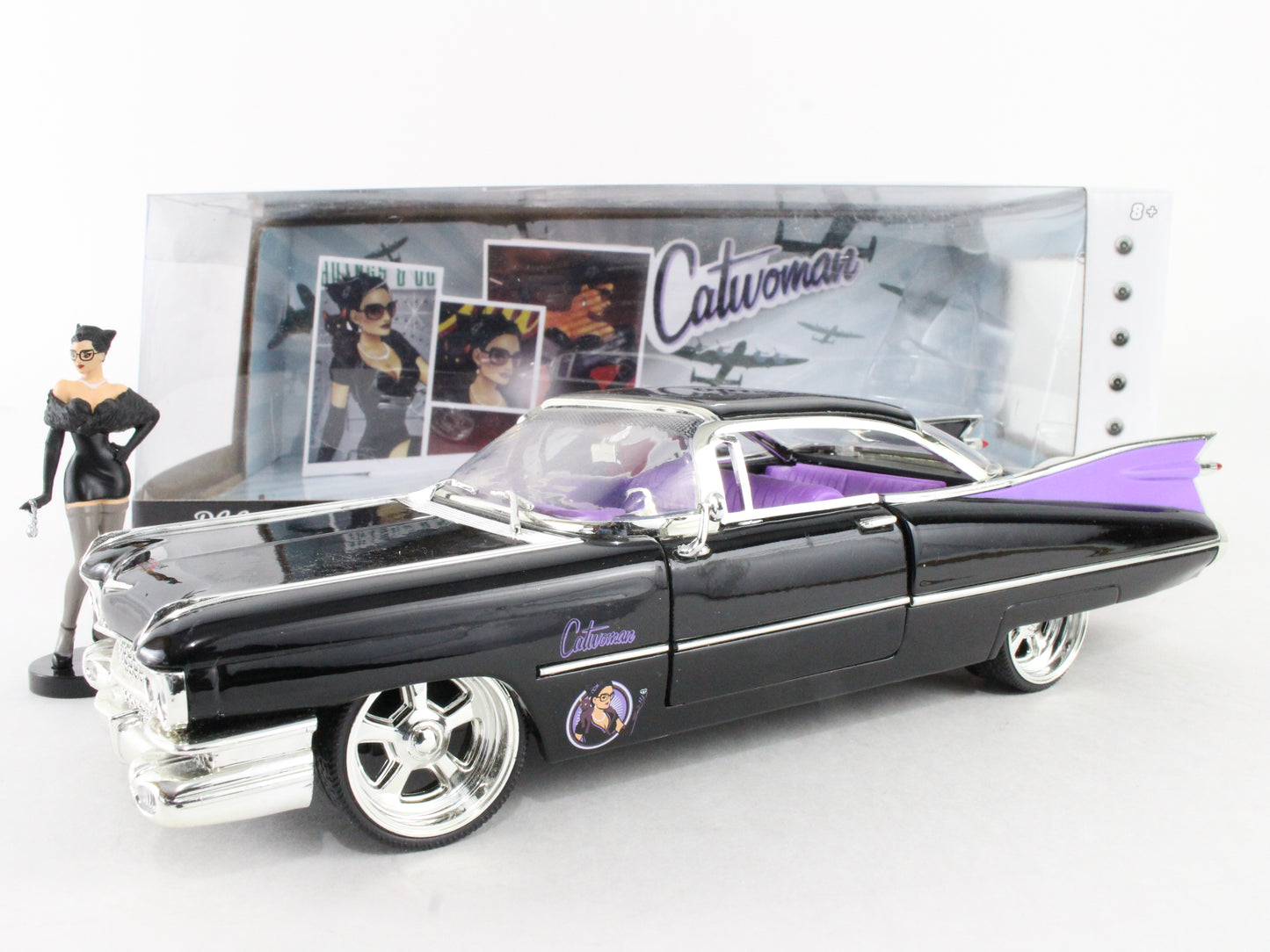 Catwoman & 1959 Cadillac Coupe Deville Jada 1:24 Scale Model 30458