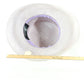 Sonni of California Ladies Violet Purple Boutique Hat W/ White Ribbon 7 56cm