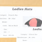 Mr John Classic Ladies Red and Black Wool Felt Hat W/ Beads 7 56cm