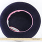 Frank Olive Private Collection Ladies Navy Blue and Gold Felt Hat 7 56cm