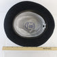 Biltmore Vagabond Mens Classic Black Mix Felt Fedora W/ Pin 7 1/2 60cm