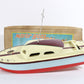 Vintage Blue Yellow Red Cabin Cruiser Wooden Battery Boat SM TMY ITO 13.5��� + BOX