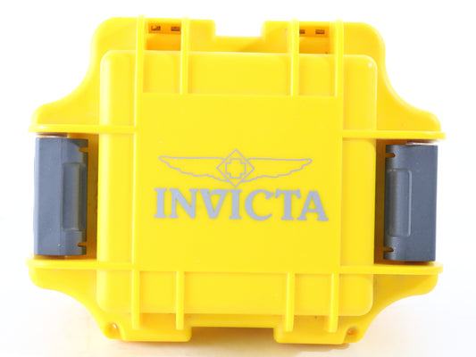 Invicta Yellow & Silver Protective Collectors Watch Case Holds 1 Watch