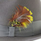 Royal Biltmore Mens Limestone Brown Felt Fedora W/ Feathers MULTIPLE SIZES