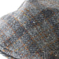 Borsalino Doria Mens Dark Gray Plaid Wool Ivy Cap MULTIPLE SIZES