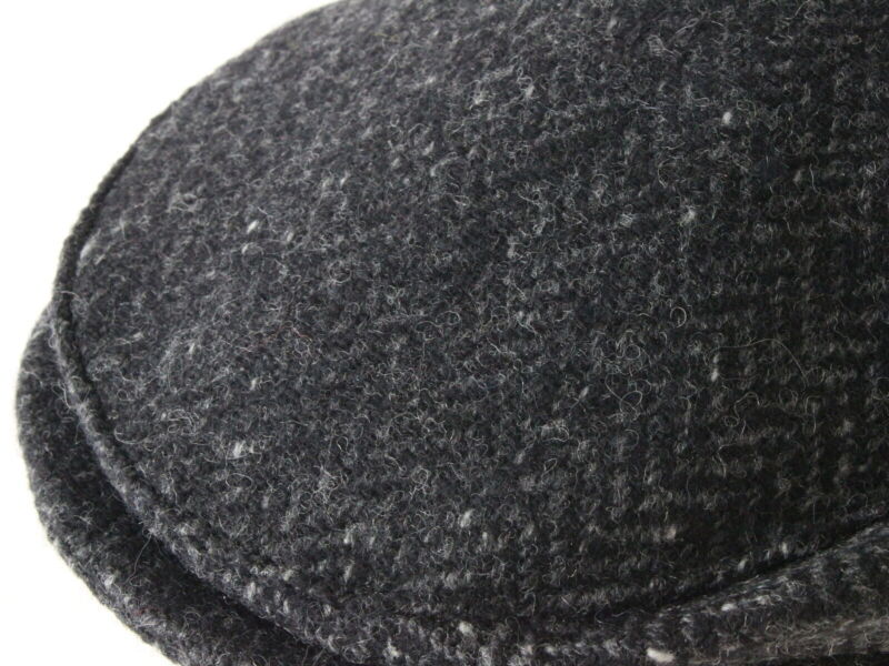 Vintage John Hanley & Co Ltd Mens Charcoal Gray Wool Ivy Cap MULTIPLE SIZES