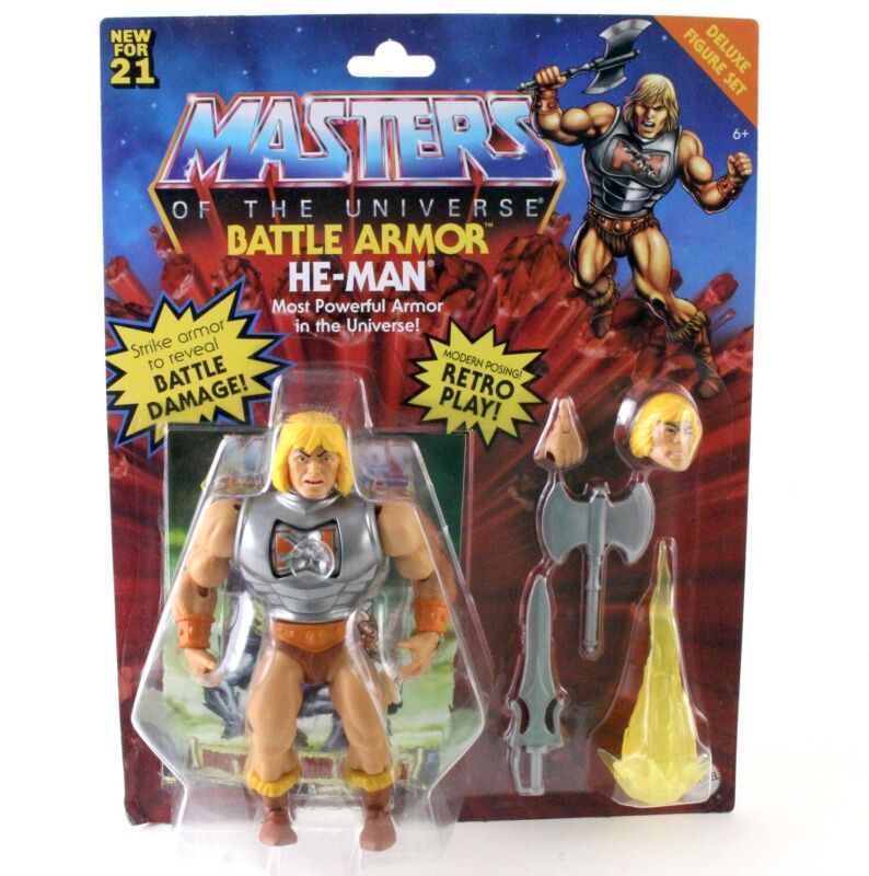 He-Man Heman Battle Armor Deluxe Masters Of The Universe MOTU 2021 Ret ...