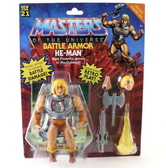 He-Man Heman Battle Armor Deluxe Masters Of The Universe MOTU 2021 Retro