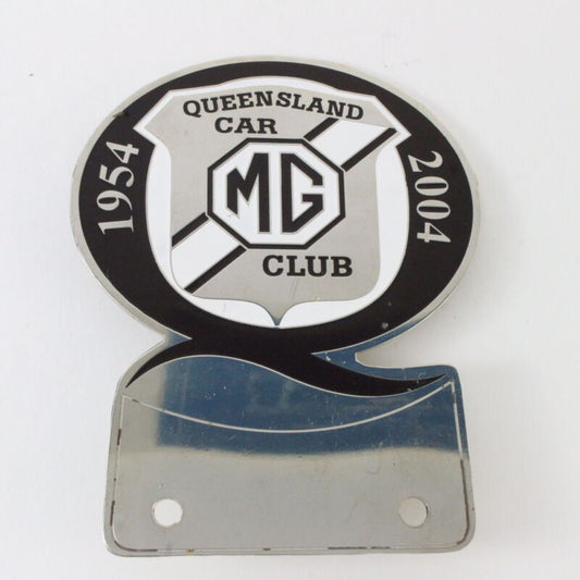 MG Queensland Car Club 1954-2004 Anniversary 3.75" Metal Emblem Badge