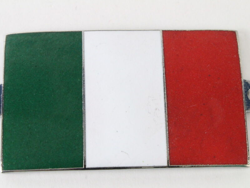 Italian Flag 2.25" Metal Car Emblem Badge for Automotive Car Plate Etc