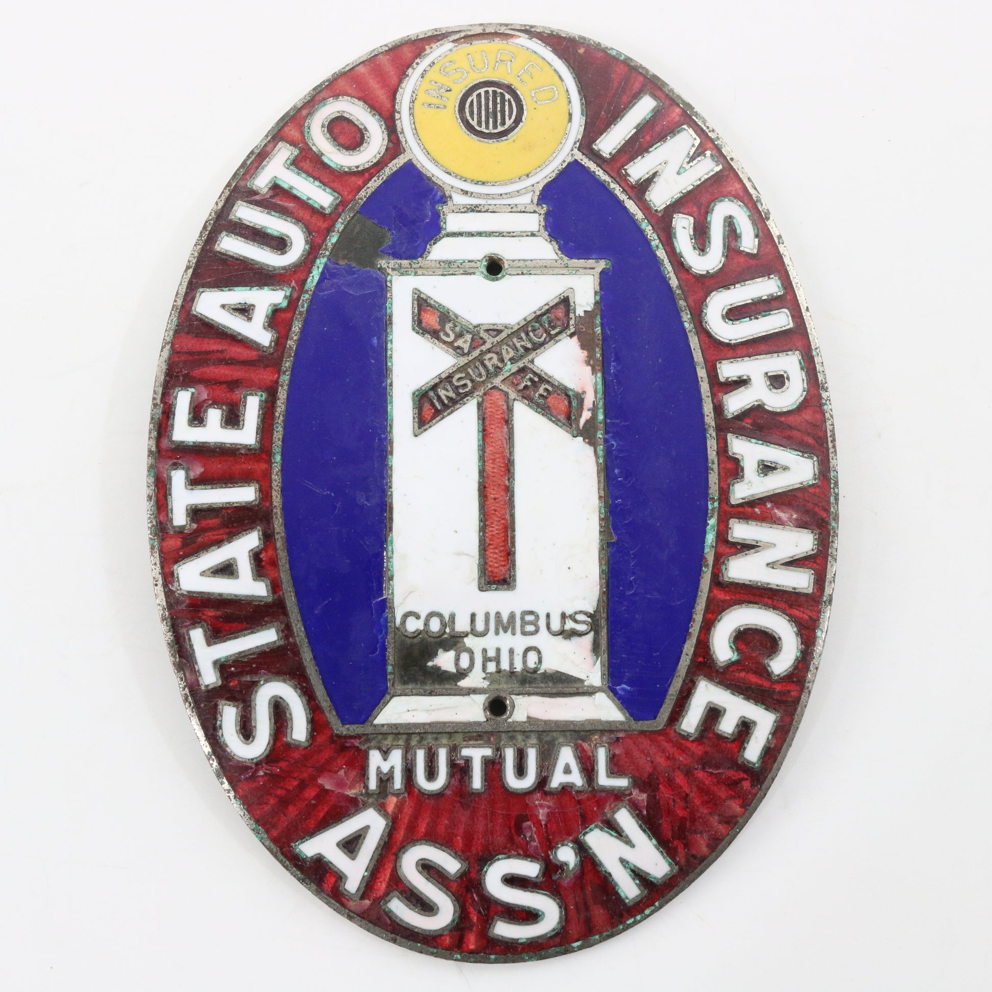 Mutual State Auto Insurance Association Columbus OH Emblem Badge