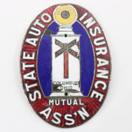 Mutual State Auto Insurance Association Columbus OH Emblem Badge