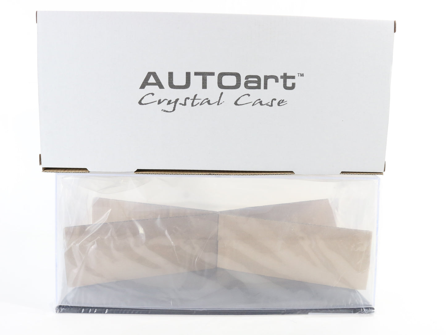 Plastic Car Crystal Case Black Stand for Autoart 1:18