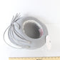 George Zamaul Couture Ladies Gray Felt Hat W/ Rhinestones 7 1/8 57cm