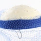 Mr John Classic Ladies Boutique White and Blue Wool Felt Hat 7 1/8 57cm