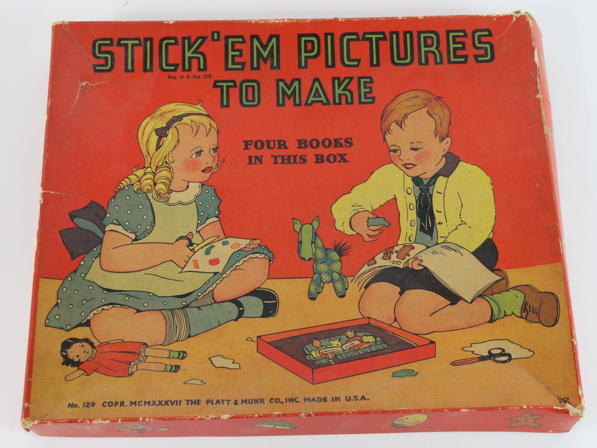 Stick Em Pictures Four Book Set, Platt & Munk, USA