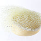 Jack Mcconnell New York Ladies Yellow Boutique CHURCH Hat Mesh And Rhinestones