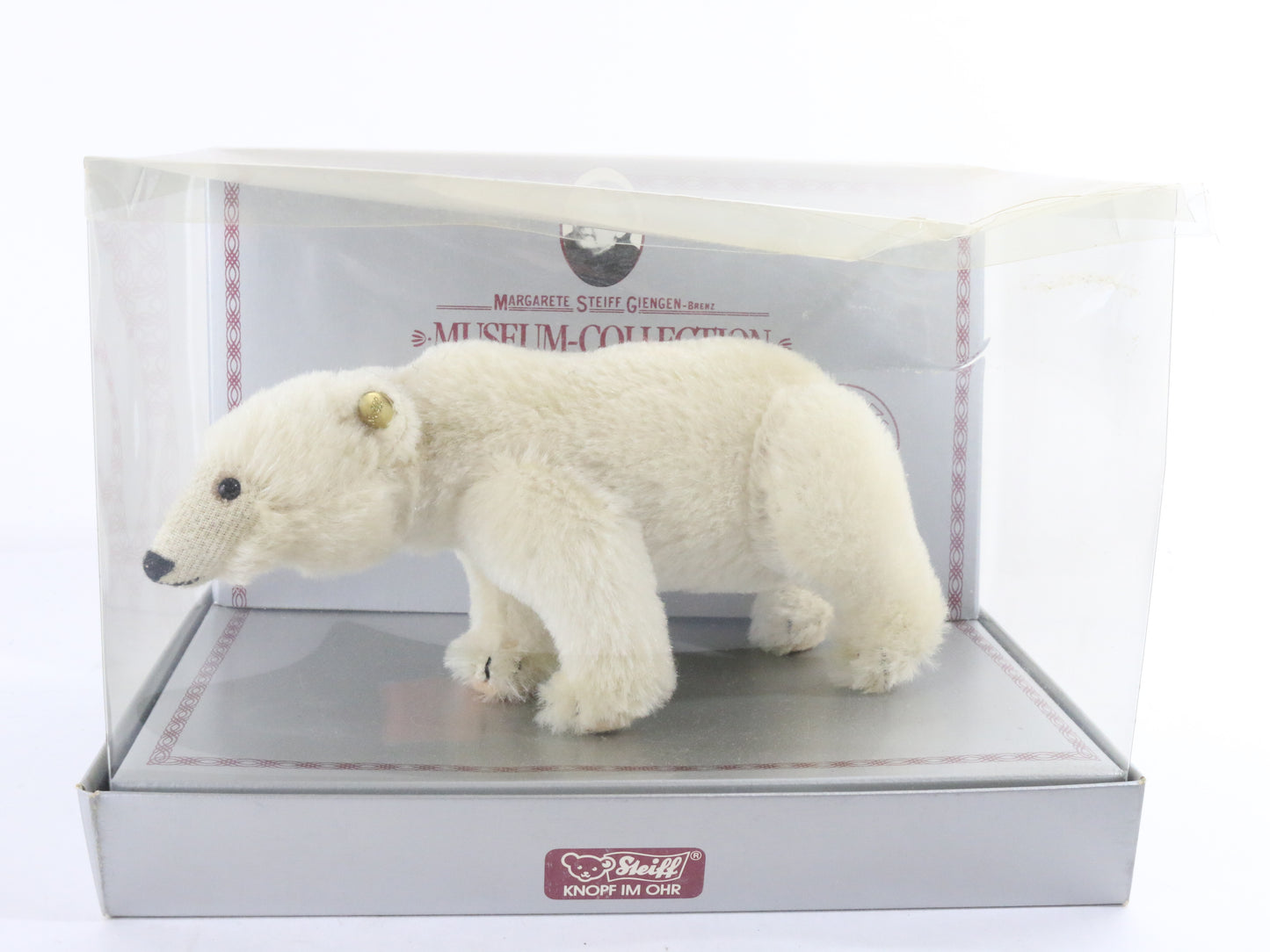 Vintage Steiff Polar Bear Toy Animal Museum Collection 0090/11 Replica 1909