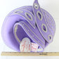 George Zamaul Couture Ladies Lilac Purple Felt Hat W/ Rhinestones 7 56cm