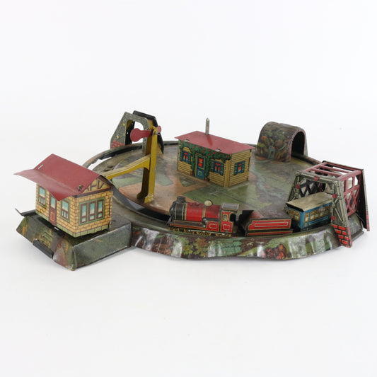 Johann Distler Miniature Scenic Railway Windup Toy, ca. 1925