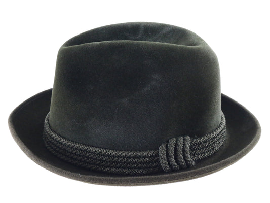 P&C Habig Wien Classic Mens Forest Green Felt Austrian Hat 54cm