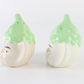 Vintage Pixie Elf Head Salt & Pepper Shakers Ceramic 3.5 In