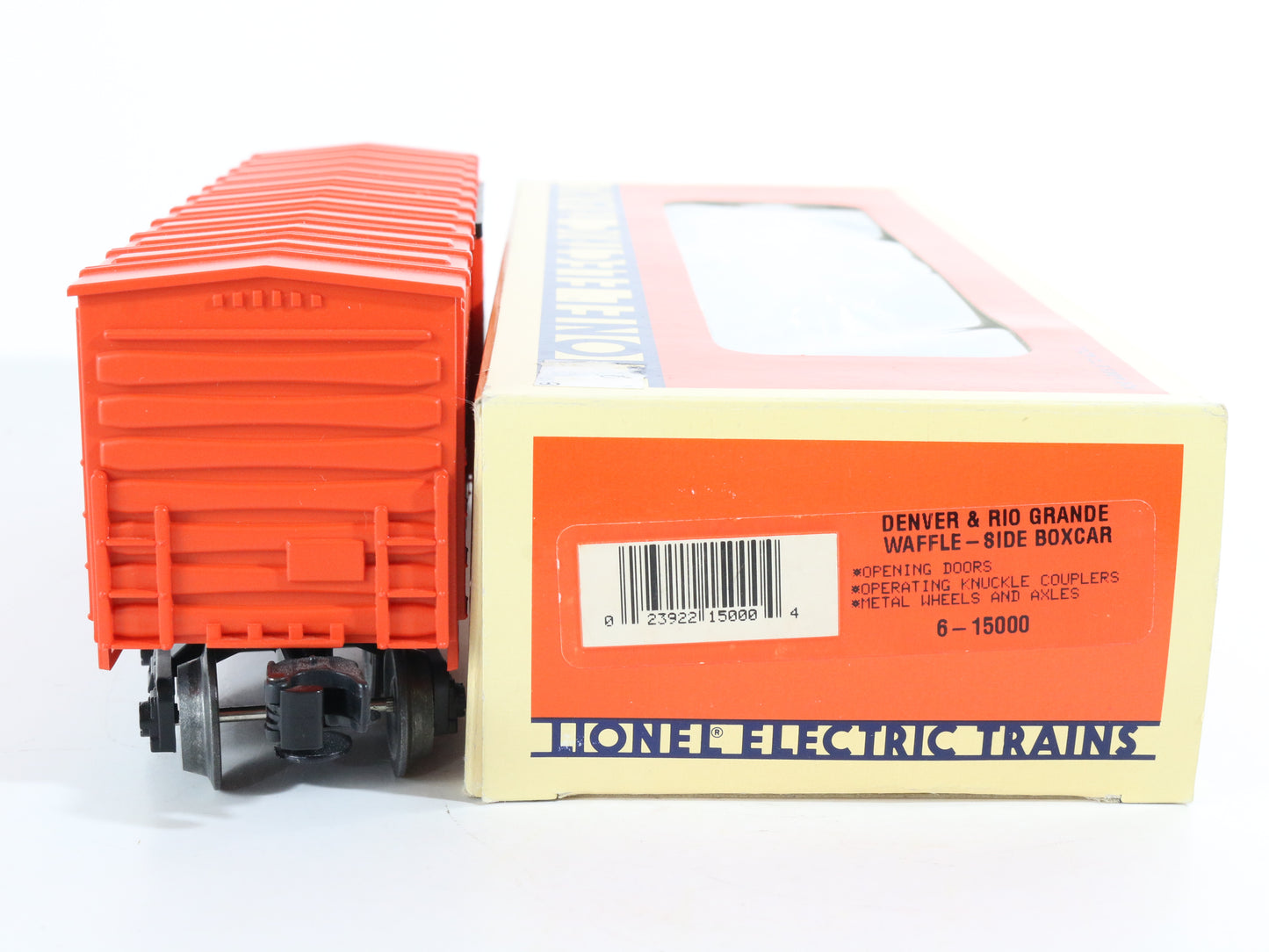 Lionel O 6-15000 Rio Grande D&RGW 15000 Waffle Side Boxcar