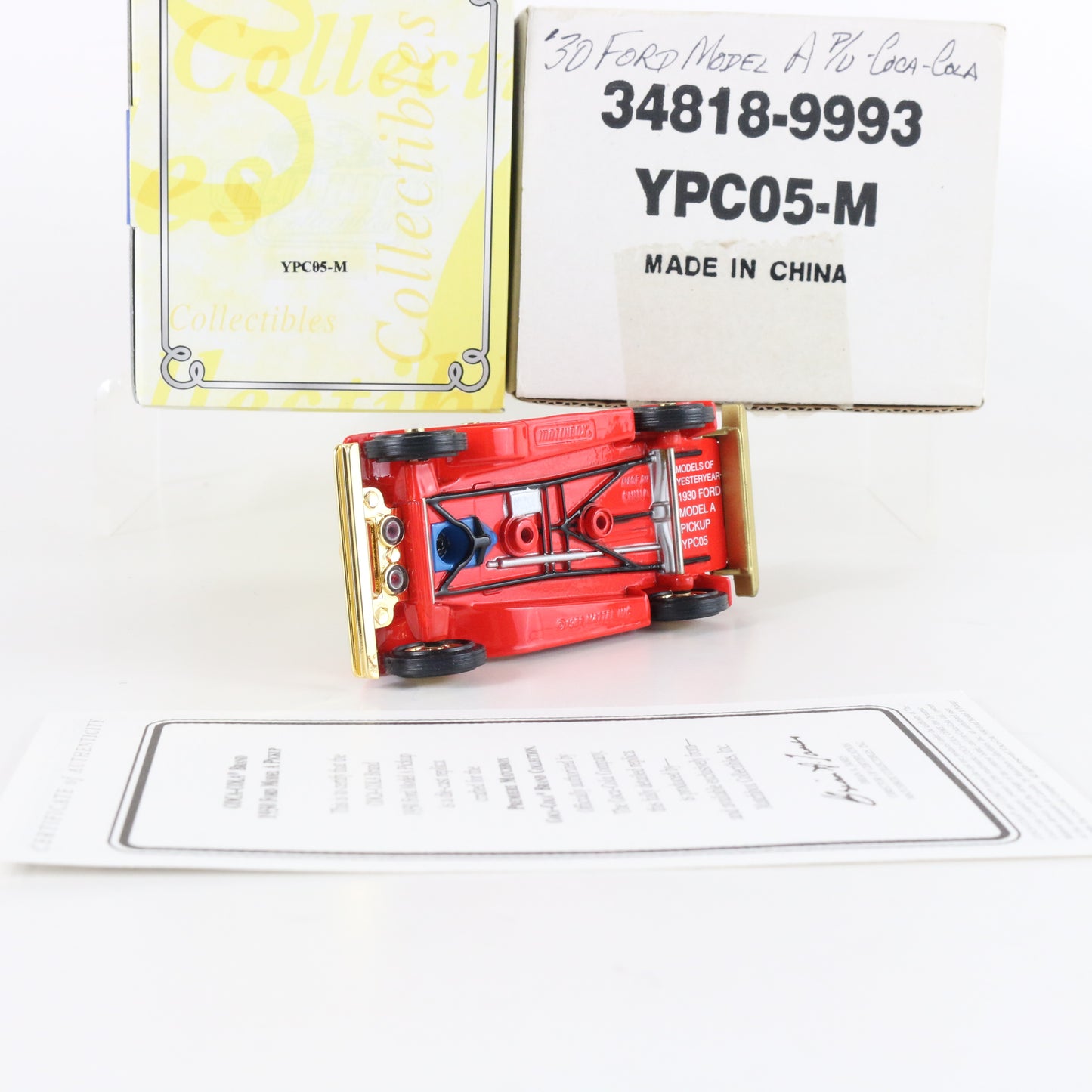 1930 Ford Model A Pickup Coca Cola Matchbox 1:43 Model Car Ypc05-m