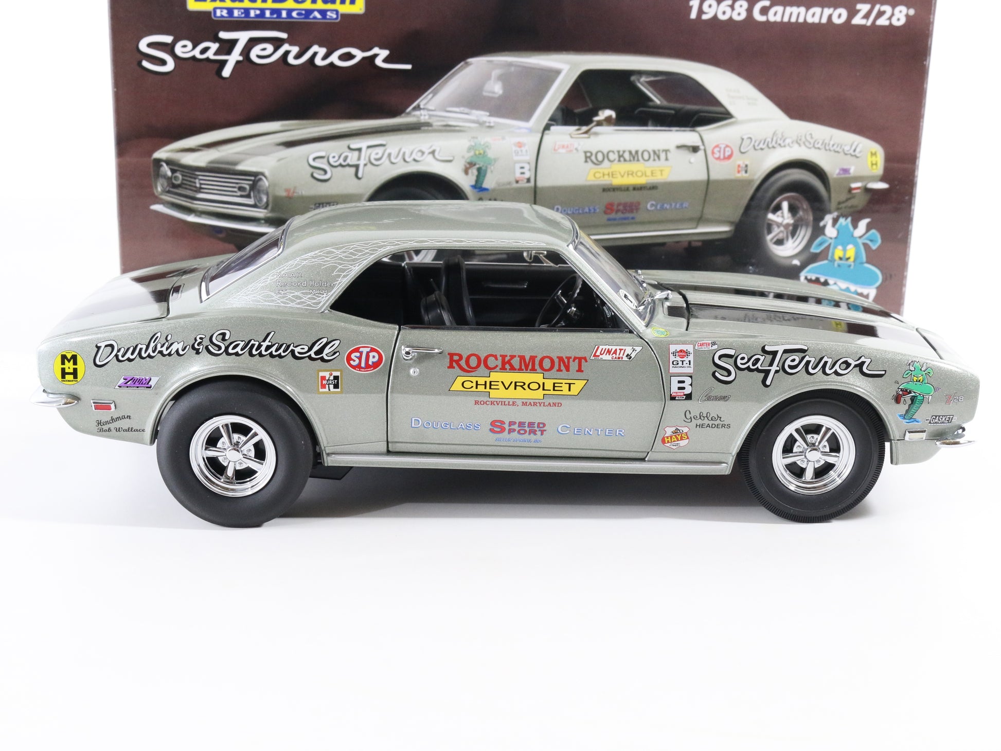 Sea Terror 1968 Chevy Camaro Z28 Exact Detail Replicas 1:18 Model Car