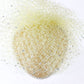 Jack Mcconnell New York Ladies Yellow Boutique CHURCH Hat Mesh And Rhinestones