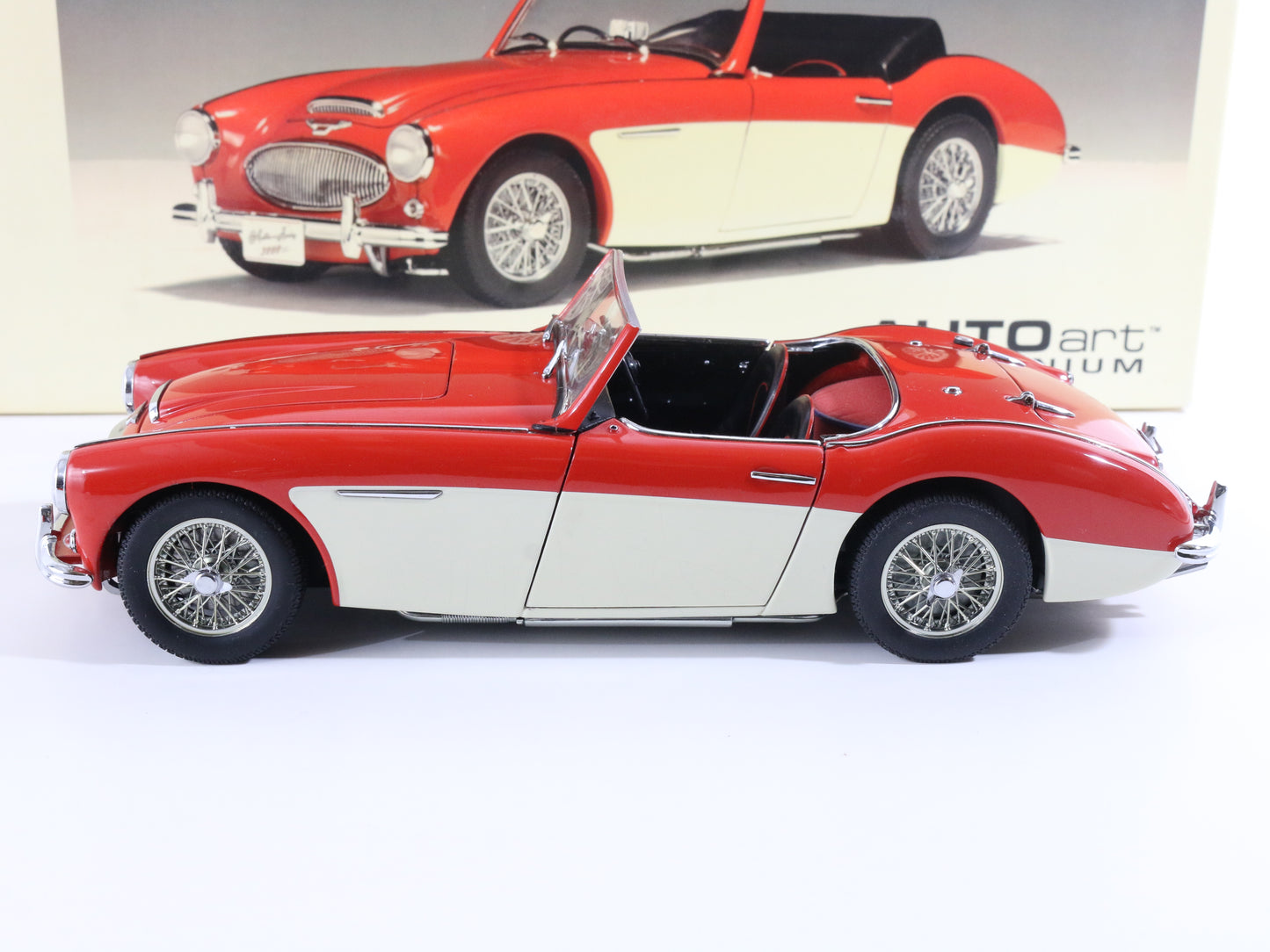 1961 Austin Healey 3000 MKII Red Rh Drive Autoart Millennium 1:18 Model 70721