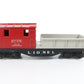 Lionel O Postwar DL&W 6119 Red & Gray Plastic Work Caboose