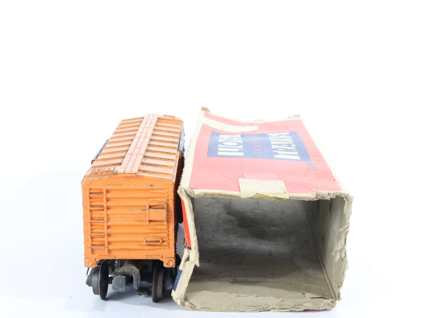 Lionel O Postwar 2454 Baby Ruth Pennsylvania PRR Orange Single Door Boxcar