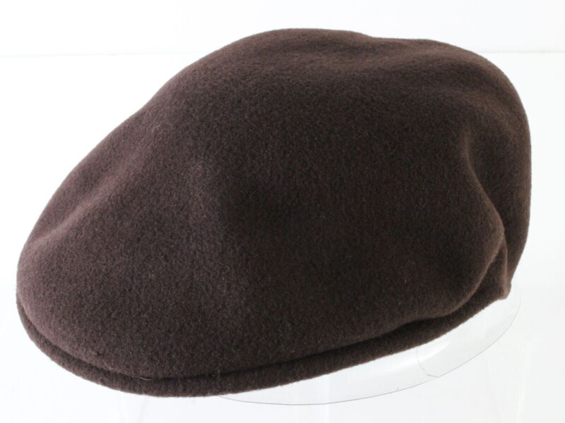 Kangol Mens Brown 100% Wool Felt Ivy Cap MULTIPLE SIZES