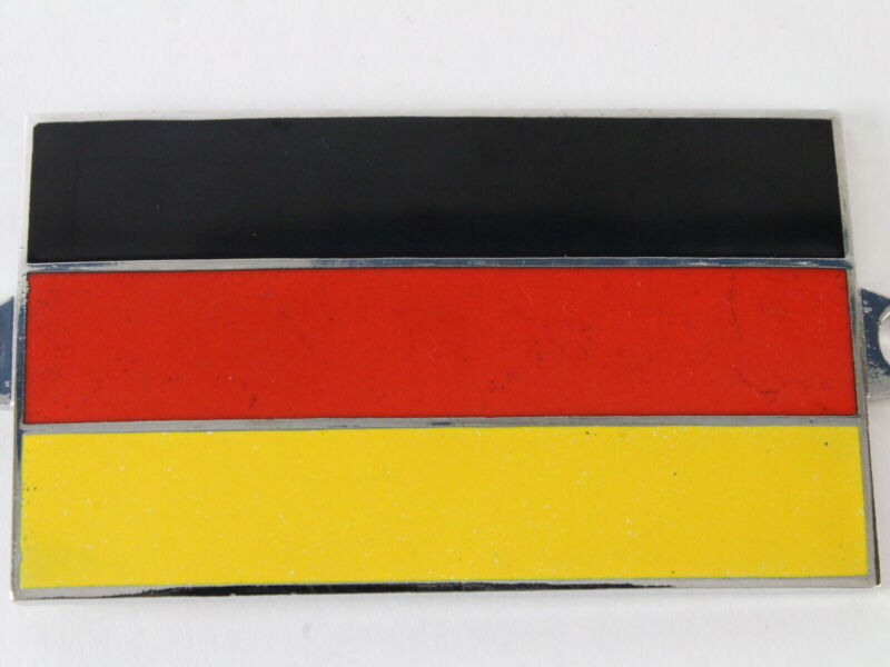 German Flag Badge Bolt on Style 2.25��� Enamel Metal Emblem Badge