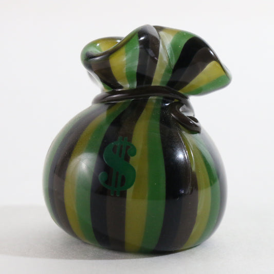 JAG Just Another Gallery Glass Money Bag Camo Green Yellow Black Brown #30 1.5"