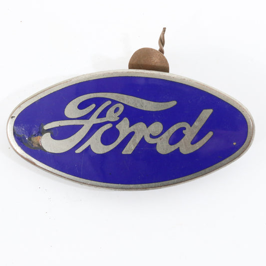 1920s - 1940s Ford Metal Automobile Emblem Car Badge