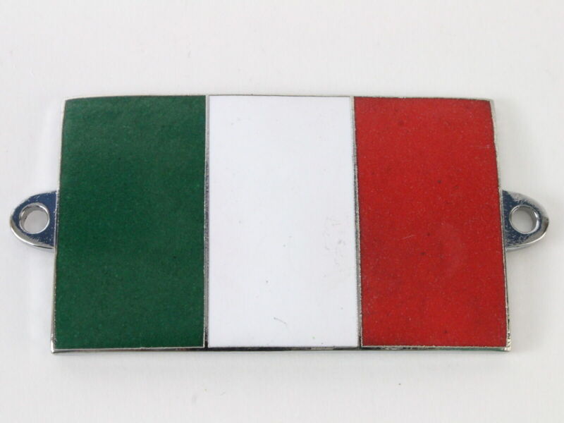 Italian Flag 2.25" Metal Car Emblem Badge for Automotive Car Plate Etc