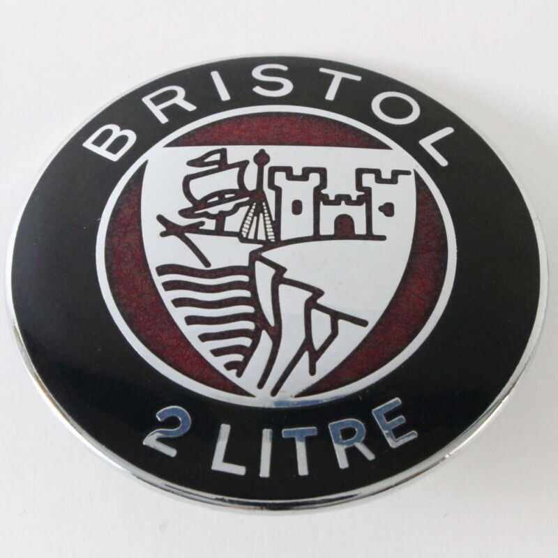 Bristol 2 Litre 2.25" Metal Badge Emblem Marked J Fray Great Condition