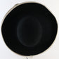 Jack Mcconnell New York Ladies Black Wool Felt Hat W/ Moon Cutouts 6 7/8 55cm