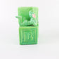 Vintage Treasure Craft Green Elf Suit Pixie Ceramic Baby Block Planter 5.5 In
