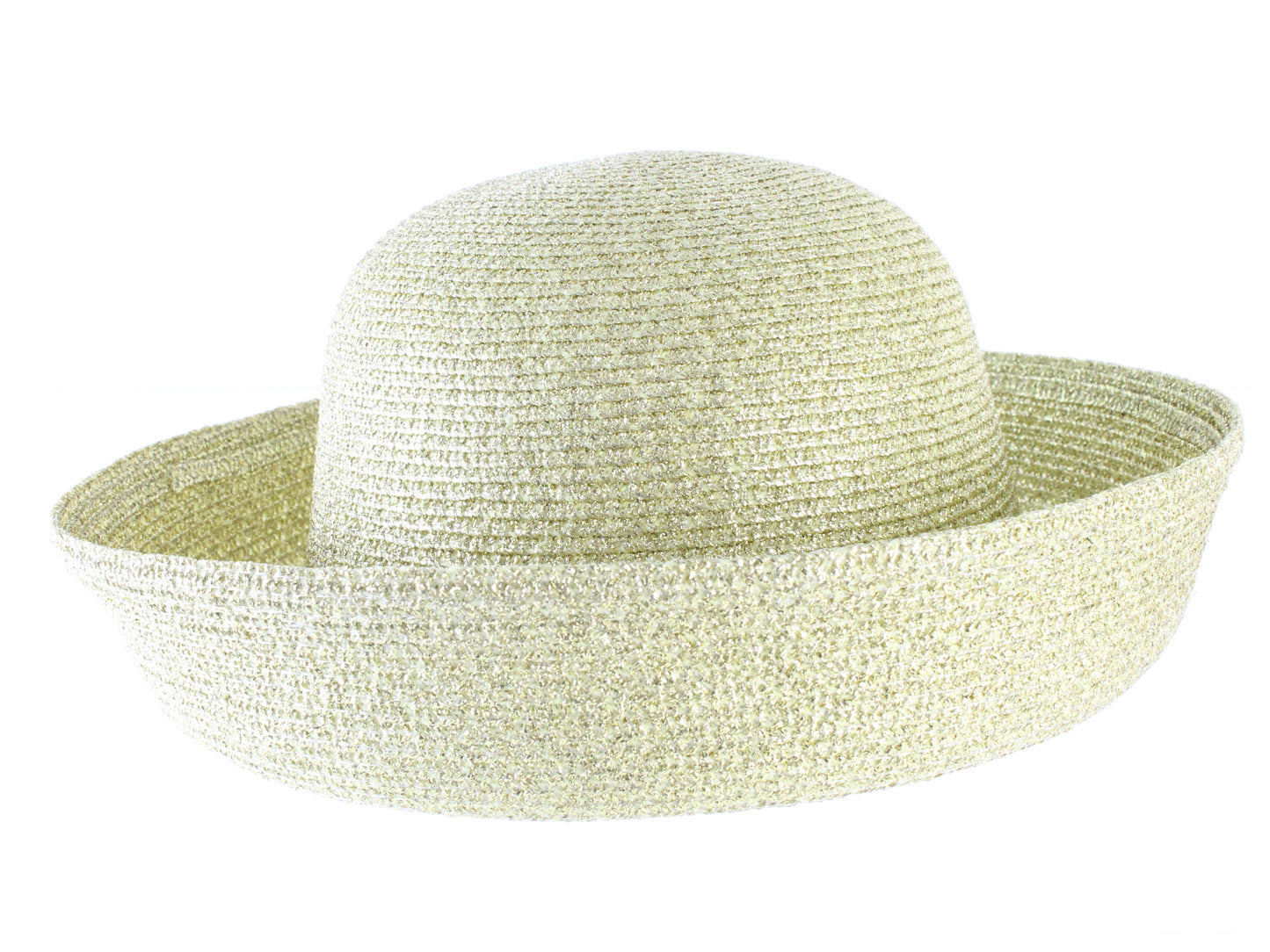 Georgie Ladies Boutique Gold Straw Like Summer Hat MULTIPLE SIZES